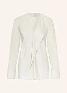 Calvin Klein Bluzka Z Satyny weiss - Bluzki damskie - miniaturka - grafika 1