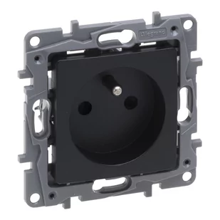 Legrand Gniazdo pojedyncze Niloe Selection 762427 z uziemieniem 16A 250V~ z przesłony zaciski śrubowe perła - Gniazdka elektryczne - miniaturka - grafika 1