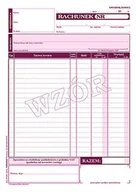 Przybory szkolne - Druki samokopiujące Typograf rachunek pion A5 80 01029) - miniaturka - grafika 1