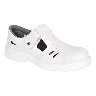 Portwest FW48 Steelite ESD Ebro Sandal, S1, klasa 3, Bialy, Rozmiarowy 39 - Obuwie robocze - miniaturka - grafika 1