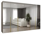 Szafy - Szafa uchylna otwierana ALICANTE 3 300 wys. 202 cm Kaszmir + u. Złoty - miniaturka - grafika 1