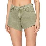 Spodenki damskie - Spodenki damskie Guess Manila zielone szorty jeansowe-W28 - miniaturka - grafika 1