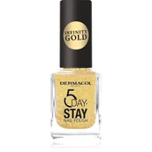 Lakiery do paznokci - Dermacol Infinity 5 Day Stay długotrwały lakier do paznokci odcień 63 Gold 11 ml - miniaturka - grafika 1