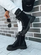 Botki damskie - Botki damskie JUPITER czarne Dstreet ZY0399-36 - miniaturka - grafika 1