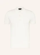Moda i Uroda OUTLET - Tom Ford Koszulka Polo Z Dżerseju Z Dodatkiem Jedwabiu weiss - miniaturka - grafika 1