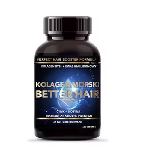 Intenson Kolagen morski better hair Suplement diety 120 tab. - Włosy, skóra, paznokcie - miniaturka - grafika 1