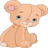 Naklejki na ścianę - Naklejka ścienna dla dzieci Miś Misie Pluszaki 44, 70x70 cm - miniaturka - grafika 1