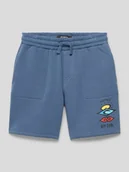 Spodnie i spodenki dla chłopców - Bermudy z nadrukiem z logo - miniaturka - grafika 1