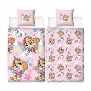Pościel dziecięca dwustronna PSI PATROL PAW PATROL SKYE 140x200 - Pościel dla dzieci - miniaturka - grafika 1