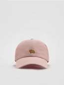 Czapki dla dzieci - Reserved - Czapka z daszkiem z haftem - różowy - miniaturka - grafika 1