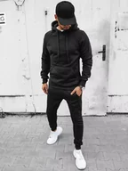 Dresy męskie - Dres męski czarny Dstreet AX0627-XL - miniaturka - grafika 1