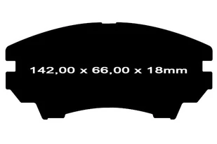 Przednie CERAMICZNE klocki Red Stuff + NACINANE tarcze hamulcowe 321mm EBC seria USR Chevrolet Camaro 3,6 V6 -2015 - Tarcze hamulcowe - miniaturka - grafika 11