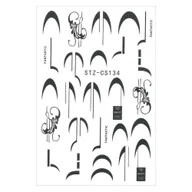 Ozdoby do paznokci - Naklejki do paznokci cienkie samoprzylepne STZ-CS134 - miniaturka - grafika 1