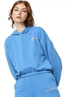 Bluzy damskie - ONLY Damska bluza z kapturem Onlcooper Life L/S Hood SWT z kapturem, Campanula, XXL - miniaturka - grafika 1