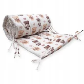 Łóżeczka i kojce - CZAS BOBASA OCHRANIACZ DO ŁÓŻECZKA DWUSTRONNY NA SZCZEBELKI BAWEŁNA 180x30cm MISIE SERCA - miniaturka - grafika 1