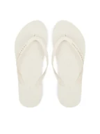 Klapki i japonki damskie - Tommy Hilfiger Japonki Hilfiger Strap Beach Sandal FW0FW08736 Écru - miniaturka - grafika 1