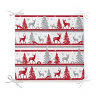 Poduszki na krzesła - Poduszka na krzesło z domieszką bawełny Minimalist Cushion Covers Red Christmas, 42x42 cm - miniaturka - grafika 1