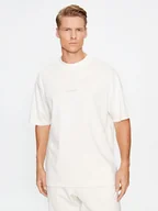 Koszulki męskie - New Balance T-Shirt Athletics Linear T-Shirt MT33560 Beżowy Regular Fit - miniaturka - grafika 1
