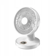 Wentylatory - Wentylator / wiatrak biurkowy LLD-F77 biały - miniaturka - grafika 1