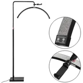 Lampy błyskowe - Lampa Kosmetyczna Mitoya Led Moon Light Glamour 2700-6500K Na Statywie [Czarna] - miniaturka - grafika 1