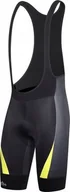 Spodenki rowerowe - Shiver Bibshorts black # yellow fluo - M - miniaturka - grafika 1