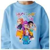 Bluzy dla dziewczynek - BLUZA DZIECIĘCA K-POPOWE ŁOWCZYNIE DEMONÓW HUNTRIX 146-152 BAWEŁNIANA - miniaturka - grafika 1