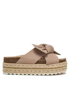 Espadryle damskie - DeeZee Espadryle CT0626-16 Beżowy - miniaturka - grafika 1