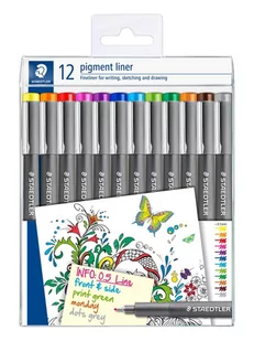 Staedtler pigment liner 0.5 box of 12 colours - Przybory szkolne - miniaturka - grafika 1