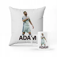 Gadżety dla niej i dla niego - ZESTAW KUBEK + PODUSZKA Karim Benzema Real Madryt - miniaturka - grafika 1