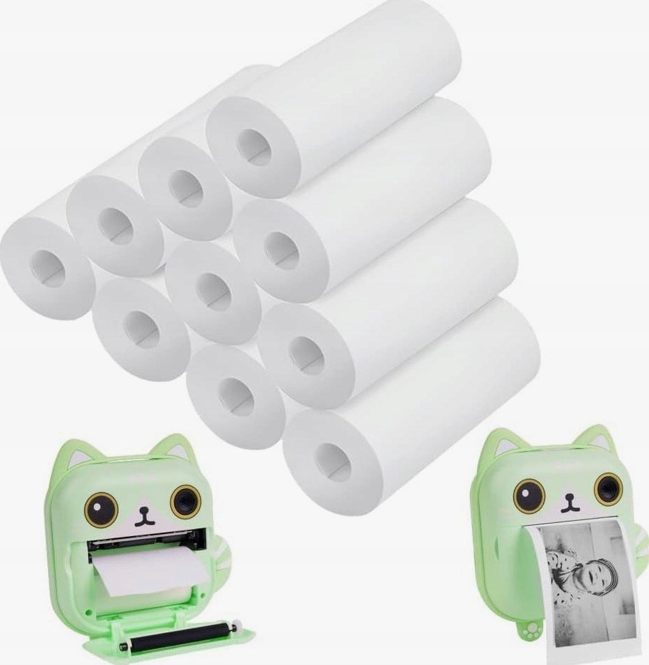 PAPIER TERMICZNY 10 ROLEK 57MM X 22MM DRUKARKA APARAT FOTOGRAFICZNY