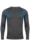 Bluzy sportowe męskie - Bluza termoaktywna męska Alpinus Active Base Layer GT43860 szaro-niebieski - miniaturka - grafika 1