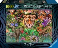Puzzle - Puzzle 1000 Tygrys w ogrodzie - miniaturka - grafika 1