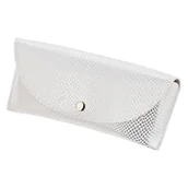 Akcesoria do okularów - Etui na okulary imitacja skóry węża ET-129B białe - miniaturka - grafika 1