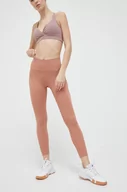 Legginsy - adidas Performance legginsy Yoga Studio Luxe damskie kolor pomarańczowy gładkie - miniaturka - grafika 1