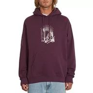 Bluzy męskie - Volcom Męska bluza z kapturem FA Vaderetro Po w kolorze morwowym, M, Kolory morwy, M - miniaturka - grafika 1