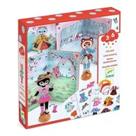 Zabawki kreatywne - Mała przebieralnia, przebieranki z naklejkami Kotki Djeco - miniaturka - grafika 1