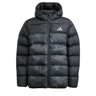 adidas Uniseks - dzieci SYNTHETIC DOWN ALLOVER PRINT JACKET, Black, 9-10 Years - Kurtki i płaszcze dla chłopców - miniaturka - grafika 1