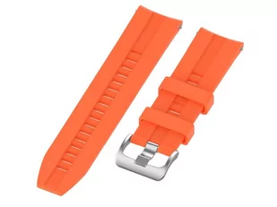 Gumowy Uniwersalny pasek sportowy Alogy soft band do smartwatcha 22mm Pomarańczowy - Akcesoria do smartwatchy - miniaturka - grafika 3