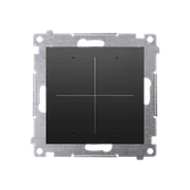 Inne akcesoria elektryczne - Kontroler przyciskowy Kontakt-Simon 54 GO DEK1W.01/49 30 akcji do obsługi innych sterowników, sterowany smartfonem [WiFi]; 230V moduł czarny - miniaturka - grafika 1