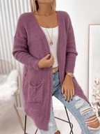 Swetry damskie - KARDIGAN COZY LILIOWY UNI - Ubra - miniaturka - grafika 1