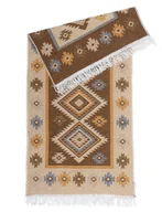 Dywany - Tkany dywan kilim dwustronny, Brązowy, 60x120 cm - miniaturka - grafika 1