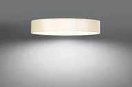 Lampy sufitowe - Sollux Lighting LAMPA plafon sufitowa OPRAWA okrągła abażurowa biała SL813 - miniaturka - grafika 1