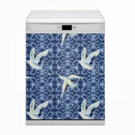 Dekoracje domu - Osłona Bluedecor Magnes na zmywarkę Chińskie żurawie 60x80 - miniaturka - grafika 1