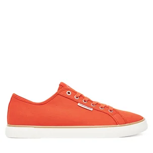 Tenisówki Calvin Klein Jeans Ess Vulc Low Mg Cv YM0YM01301 Pomarańczowy - Trampki męskie - miniaturka - grafika 1