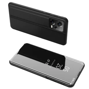 Clear View Case etui do Xiaomi Redmi Note 12 5G / Poco X5 5G pokrowiec z klapką czarne - Etui i futerały do telefonów - miniaturka - grafika 1