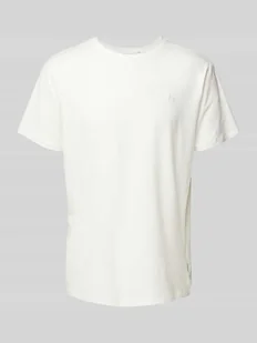 T-shirt z prążkowanym, okrągłym dekoltem model ‘Dinton’ - Koszulki męskie - miniaturka - grafika 1