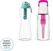 Butelki filtrujące - Dafi Zestaw Soft 0,5L Miętowa + Solid 0,5L Flamingowa - miniaturka - grafika 1