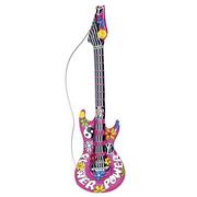 Instrumenty smyczkowe - Widmann Widmann 23944  nadmuchiwana gitara Flower Power, 105 cm, instrument, taśma, hippie 23944 - miniaturka - grafika 1