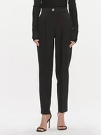 Spodnie sportowe damskie - Guess Spodnie materiałowe 4RGB26 7046A Czarny Regular Fit - miniaturka - grafika 1