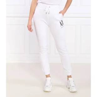 Armani Exchange Spodnie dresowe | Regular Fit - Dresy damskie - miniaturka - grafika 1